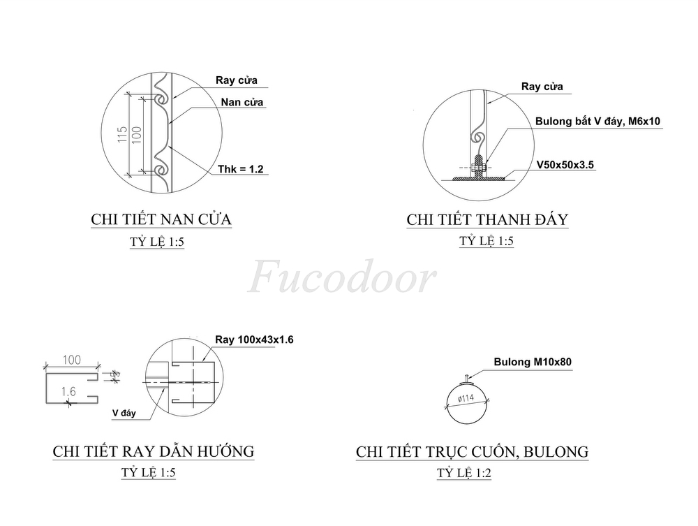 Cửa cuốn siêu trường sơn tĩnh điện dầy 1.2ly