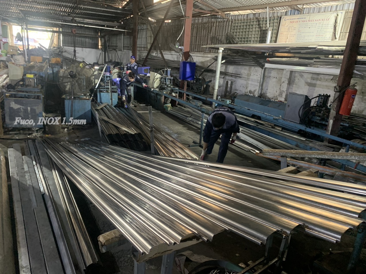 Báo giá cửa cuốn nhà xưởng, Cửa cuốn siêu trường tại Hà Tĩnh, Cửa cuốn Siêu Trường INOX dầy 1.2ly