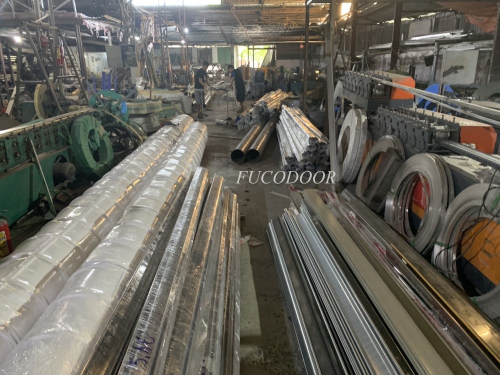 Báo giá cửa cuốn nhà xưởng, Cửa cuốn siêu trường tại Hà Tĩnh, Cửa cuốn Siêu Trường INOX dầy 1.2ly