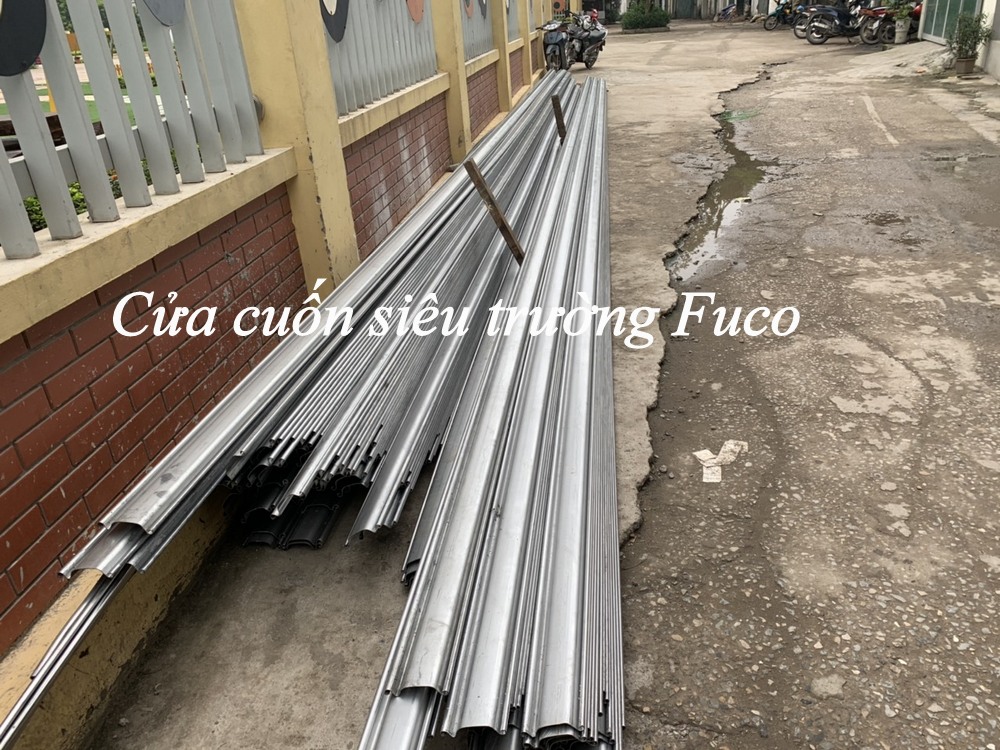 Cửa cuốn khổ lớn, cửa cuốn bản 10cm, cửa cuốn rộng 10m