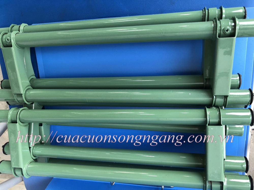 Cửa cuốn song ngang sơn tĩnh điện, cửa cuốn song ngang ống tròn phì 19, cửa cuốn song ngang