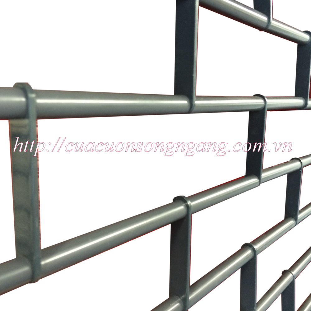 Cửa cuốn song ngang ống lồng ống thép sơn tĩnh điện