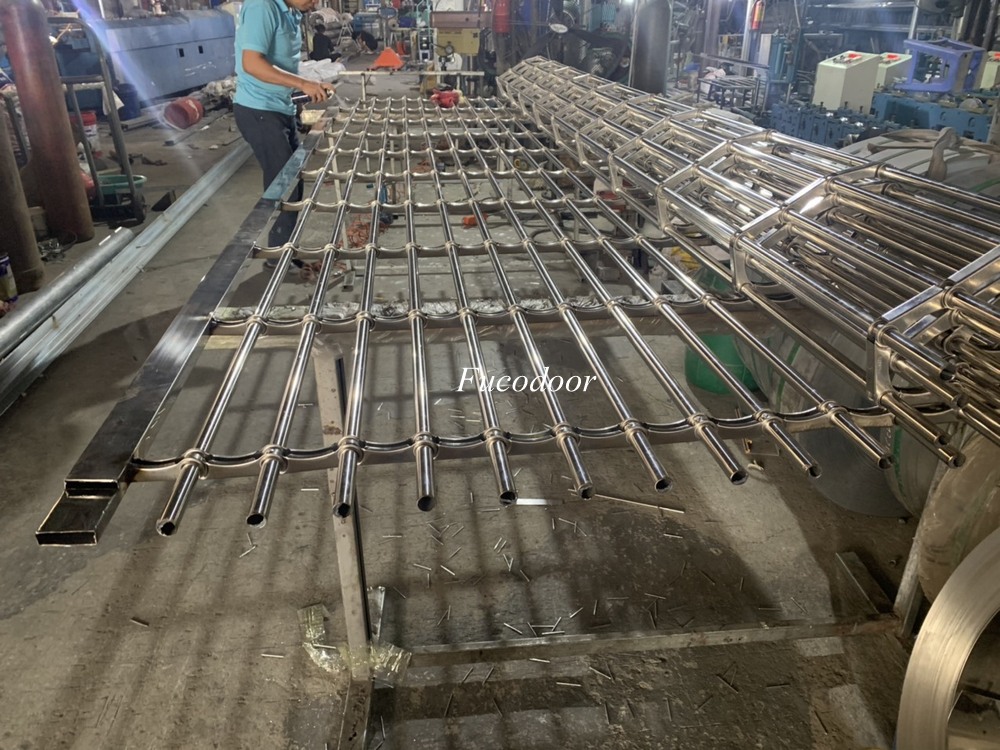 Cửa cuốn song ngang khớp thoáng INOX